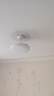 OPPLE风扇灯吊扇灯六档调风LED照明低噪音北欧餐厅卧室吊灯灯具冰风白 实拍图