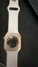 Apple/苹果 Watch Series 10 智能手表GPS款46毫米玫瑰金色铝金属表壳淡桃粉色运动型表带M/L MX2A3CH/B 实拍图