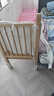 秋莹可升降榉木拼接床实木儿童床婴儿床加宽拼接大床小孩床边床拼接床 三面护栏尾升 +7A抗菌纯棉床围 可升降长200宽60高35【60护栏】 实拍图