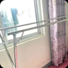 全品屋晾衣架落地可折叠晾衣杆室内外阳台凉晒被子衣架家用不锈钢免安装 标准款【双杆】1.6m可伸缩 实拍图