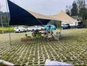 原始人 黑胶天幕帐篷户外露营网红野营遮阳棚野餐桌椅防晒八角蝶形 20㎡天幕【舒适休闲全套】 实拍图
