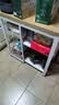 立太厨房置物架落地多功能切菜桌子工作台多层微波炉锅具收纳架窄边柜 带篮/切菜-黄杉木色80*35*80cm 【加厚30mm台面】台面可剁骨 实拍图