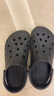 crocs卡骆驰洞洞鞋贝雅男鞋女鞋轻便耐磨一脚蹬拖鞋休闲鞋|10126 黑色-001 39 (240mm) 实拍图