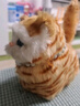 亦趣仿真猫玩偶会叫小猫咪毛绒玩具摆件可爱猫咪公仔儿童生日新年礼物 橘色会叫猫咪+铃铛 实拍图
