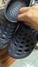 迪卡侬（DECATHLON）游泳男士凉鞋沙滩拖鞋洞洞鞋外穿NABD2028001深蓝色网格款43码 实拍图