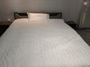 卡玛奴  五星级全棉宾馆四件套纯棉白色酒店床上用品缎条加厚套件可定制 全棉加密加厚耐洗耐磨柔软舒适 40支 38牙床笠款 1.8米床四件套 床单款 用220*220被芯 实拍图