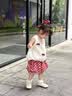 班喜迪女童夏装套装2026新款洋气儿童女孩衣服宝宝背心短裤套装夏季童装 米色 90 实拍图