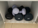 Keep浸塑哑铃彩色男女士家庭用增肌减脂健身锻炼器材肌肉塑形有氧哑铃 暗蓝8kg*2/进阶力量训练 实拍图