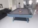 皓玉佳台球桌标准型大理石成人家用多功能黑八桌球台乒乓球桌餐桌二合一 9尺 艺术石板三合一 实拍图