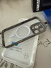 ROCK适用苹果16Pro手机壳iPhone16Pro保护套磁吸Magsafe防摔镜头全包精孔硅胶简约不粘指纹男女灰色 实拍图
