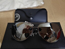 雷朋（RayBan）太阳镜反光开车驾驶偏光钓鱼墨镜男女款眼镜0RB8313礼物 004/K6枪色镜框偏光银色反光镜片 尺寸61 实拍图