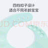 马博士 吃饭围兜婴儿硅胶围嘴宝宝饭兜儿童防水罩衣  蓝恐龙 实拍图