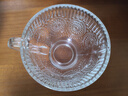 【采销推荐】复古浮雕太阳花杯玻璃早餐家用牛奶杯大容量燕麦水杯 透明色 230ml 【单只装】 实拍图