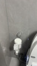 尊慕斯吸盘纸巾盒免打孔壁挂卫生间浴室多功能厕纸卷纸洗脸巾收纳置物架 卷纸收纳桶【透明银/两个装】 实拍图