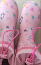 lemonkid儿童雨鞋男女童防滑水鞋小孩学生高筒束口 蒂娜彩虹星星兔 35码 实拍图