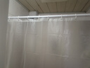 未来式浴室高档浴帘EVA防水防霉干湿分离卫生间隔断防水布洗澡免打孔 磨砂蚕丝(EVA-双侧磁吸) 帘:宽150X180+杆100-170 实拍图