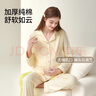 雅特茂家居服纯910月份棉孕妇睡衣秋冬季产后怀孕期产妇套装 【无哺乳口】四季：牛仔蓝 M 实拍图