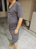 男士睡衣夏天冰丝家居服短袖短裤套装薄款宽松大码睡衣男夏季超薄网孔加肥加大休闲居家服 深灰色套装 XXXL码【建议体重210-250斤】 实拍图
