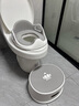 ONLYOU BABY儿童马桶圈大号坐便器男孩女宝宝专用坐垫婴儿便盆梯小孩厕所辅助 安伯灰-硅胶软垫马桶圈+踩脚凳 【免安装】全包胶靠背（送挂钩） 实拍图