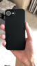 品胜 适用苹果16e手机壳 iPhone16e柔性液态壳全包防摔防磨防震亲肤男女款超薄保护套软壳 黑色 实拍图