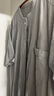 无印良品（MUJI）女式 凉感 短袖衬衫连衣裙女装裙子纯棉25年夏季长裙凉感物语 黑色 XL (165/92A) 实拍图