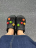 crocs卡骆驰洞洞鞋贝雅男鞋女鞋轻便耐磨一脚蹬拖鞋休闲鞋|10126 黑色-001 36 /37(220mm) 实拍图