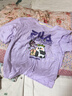 斐乐FILA童装儿童短袖T恤2025年夏季新款男女大小童抗菌上衣休闲 靓丽紫-PU 130 实拍图