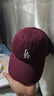 MLB官方 KARINA同款男女时尚百搭软顶棒球帽遮阳帽户外春夏CP77 洛杉矶道奇队/酒红色 均码 实拍图