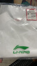 李宁（LI-NING）羽毛球服短袖套装春夏凉爽排球乒乓球赛比赛运动服时尚专业透气 男子/白色上衣/黑色短裤 套装 M 实拍图