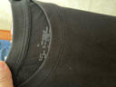 无印良品（MUJI）男式天竺编织圆领短袖T恤男士打底衫男款休闲上衣夏季男装 黑色 XL (180/104A) 实拍图