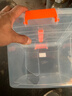 百圣牛塑料箱特大号收纳箱周转箱带盖加厚透明整理箱储物箱 60#【长41宽28高23cm】手提式 实拍图