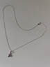 周六福18K金项链十字链彩金项链素链生日礼物 白18K约0.8g-40+5cm 实拍图