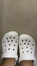 卡骆驰crocs洞洞鞋贝雅男鞋女鞋轻便耐磨一脚蹬拖鞋休闲鞋|10126 卵石色-2V3 36 /37(220mm) 实拍图