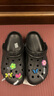 卡骆驰crocs洞洞鞋贝雅男鞋女鞋轻便耐磨一脚蹬拖鞋休闲鞋|10126 黑色-001 36 /37(220mm) 实拍图