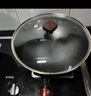 九阳（Joyoung）炒锅铁锅无涂层精铁锅炒菜锅炉灶通用32cm带盖CF32-C121 实拍图