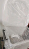 禧天龙塑料衣物收纳箱杂物整理箱110L 透明色  2个装 带轮 实拍图