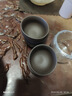功夫小茶杯陶瓷茶盏茶碗家用单个品茗杯紫砂主人杯青花瓷泡茶 紫砂杯 35ml 1只 实拍图