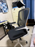 星奇堡电脑椅家用学习升降椅子书桌椅办公人体工学电竞椅写字舒适久坐 【乳胶坐垫】黑框黑网+头枕 实拍图