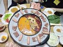 卡丝拉狄多功能鸳鸯火锅锅电烧烤炉一体二用电锅家用无烟韩式商业烤盘涮烤两用烤鱼烤肉机不粘烤肉盘电烤锅 【升级款】52cm红色【可拆卸】+26件套 1层 实拍图