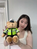 伊美娃娃警察小熊公仔交警小熊玩偶消防泰迪熊特警送女生生日礼物儿童 交警小熊+送礼袋 实拍图