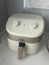 美的（Midea）不用翻面空气炸锅 宽口实用大容量 蒸汽嫩烤厨房家用  易用旋钮控时温 金属内腔无异味 6L KZE6017 实拍图