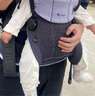 比威亚  Free婴儿背带前抱式轻便透气宝宝背带抱娃神器新生儿四季通用 烟灰色 实拍图