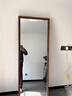 美式穿衣镜复古落地镜全身镜壁挂试衣镜贴墙家用镜子服装店更衣镜 欧式胡桃木 40*150cm 实拍图