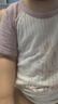 童泰（TONGTAI）婴儿短袖睡袍夏季纯棉宝宝睡衣儿童防踢被家居服睡裙紫色90cm 实拍图