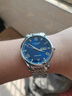 冠琴（GUANQIN）瑞士认证手表男士机械表防水夜光全自动名表多功能双日历商务男表 精钢蓝面-机械机芯-礼盒包装 实拍图
