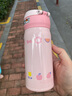 膳魔师（THERMOS） kitty保温杯女士儿童便携直饮杯小学生可爱凯蒂猫不锈钢水杯子 JNL-352-KTCP粉色KT 350毫升 实拍图
