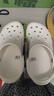 卡骆驰crocs洞洞鞋贝雅男鞋女鞋轻便耐磨一脚蹬拖鞋休闲鞋|10126 白-100 36 /37(220mm) 实拍图