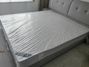 惠寻京东自有品牌 床1.8米x2米简约小户型双人床主卧大床轻奢软包床 床+20CM护脊椰棕床垫+2柜 1.8*2.0米框架结构（满铺床板） 实拍图