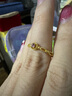 周六福彩宝碧玺黄金足金戒指生日礼物送女友J0212468 约1.93g 11号 实拍图