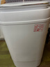 先科（SAST）【五万好评】脱水机甩干机家用单甩不锈钢甩桶甩干桶脱水桶小型干衣机单脱水衣服烘干机烘衣机婴儿 10KG【蓝光洁净+不锈钢加厚+快速甩干】白盖 实拍图